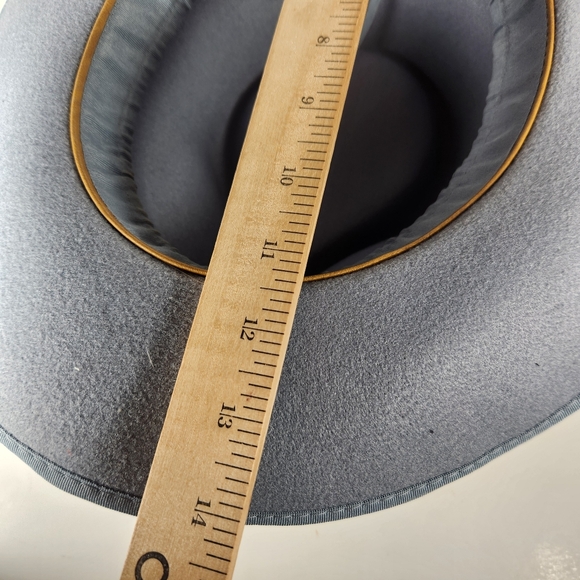 FRYE Cowboy Hat One Size Blue Western - Picture 8 of 11